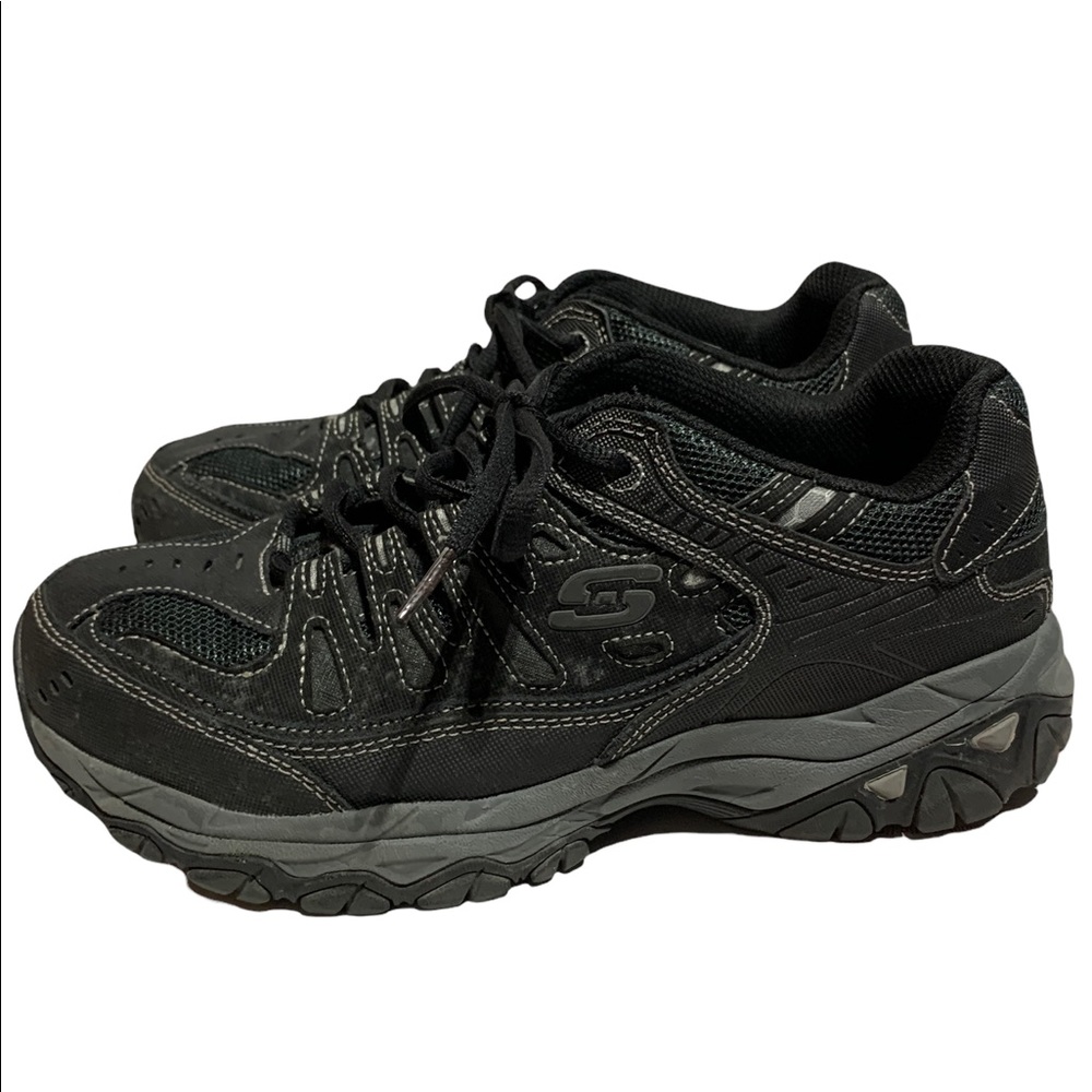 Sketchers Black Memory Fit Training Rugged Sneakers